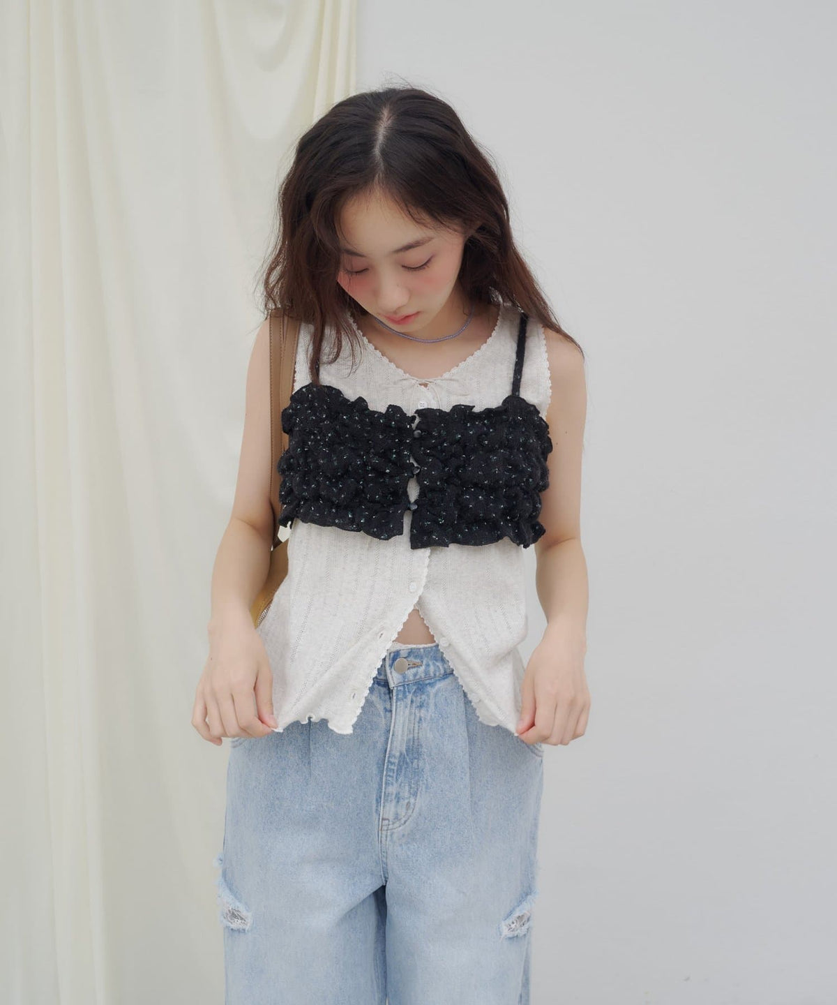 umm. By Discoat Lace floral bustier - Image 29