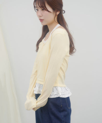 Umm. By Discoat Layered Henley-neck pullover - Image 11