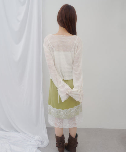 umm. By Discoat 各種紐扣 Sheer Cardigan - Image 10