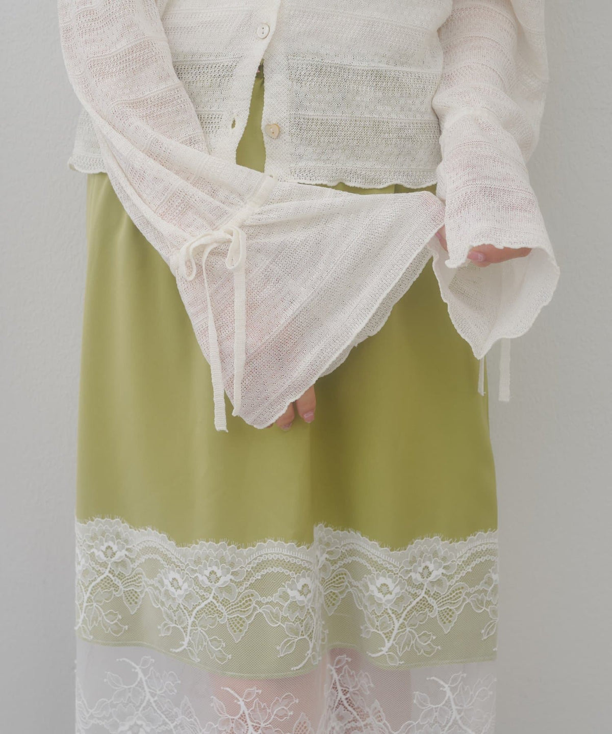 umm. By Discoat 各種紐扣 Sheer Cardigan - Image 11