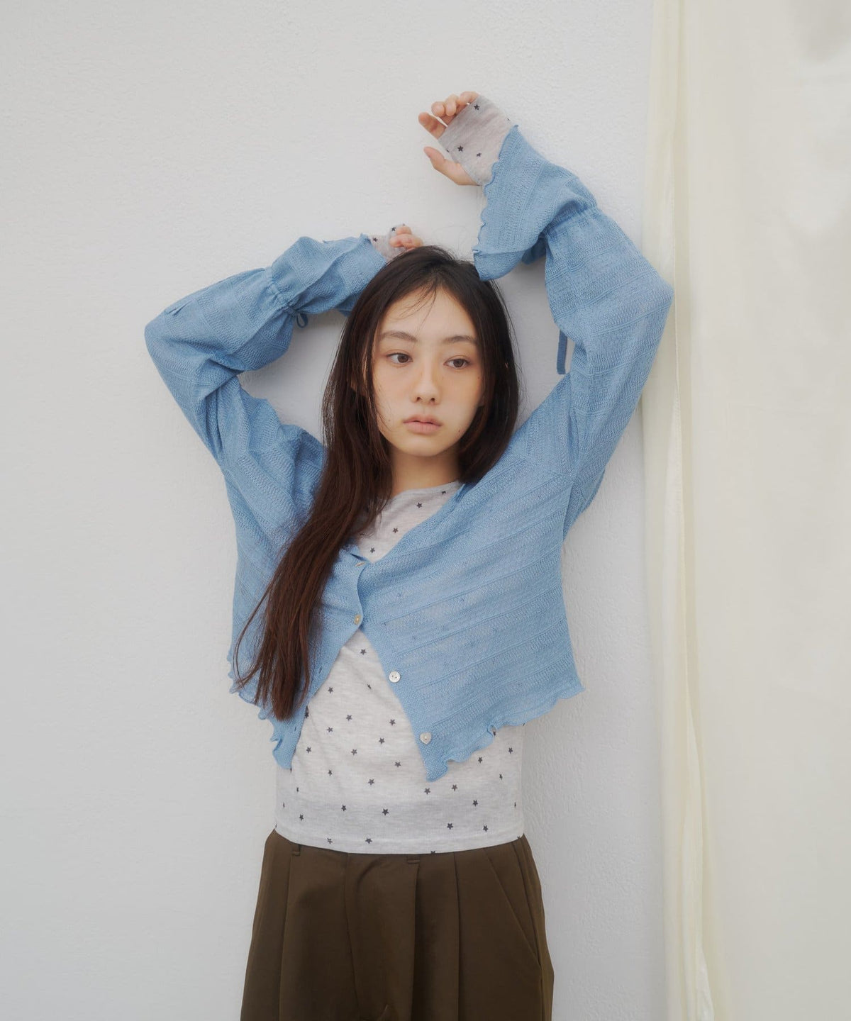 umm. By Discoat 各種紐扣 Sheer Cardigan - Image 13