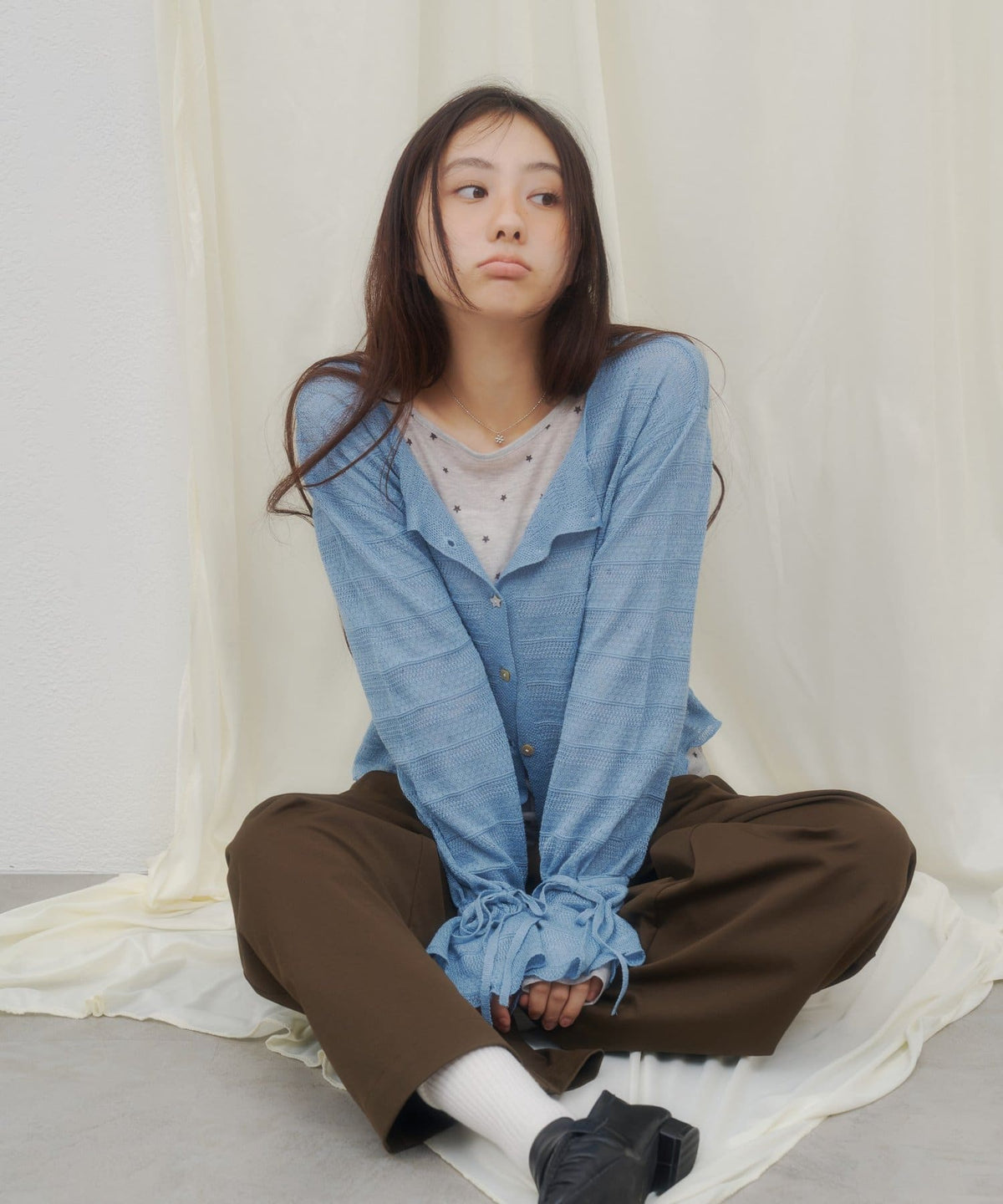 umm. By Discoat 各種紐扣 Sheer Cardigan - Image 16