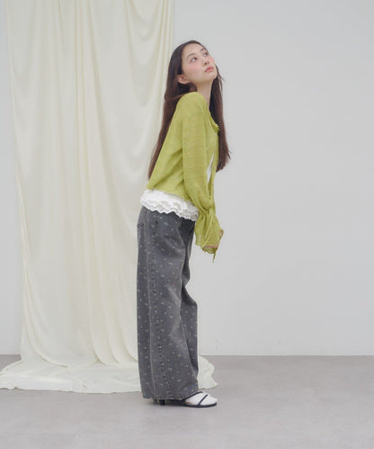 umm. By Discoat 各種紐扣 Sheer Cardigan - Image 21