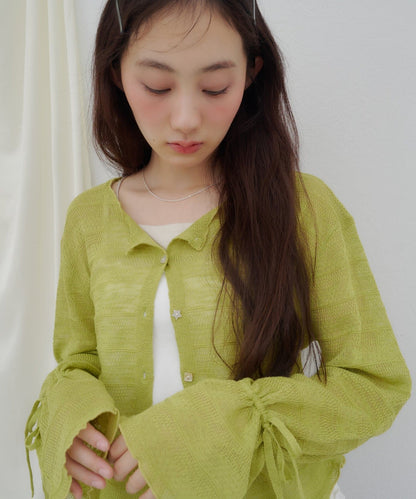 umm. By Discoat 各種紐扣 Sheer Cardigan - Image 23