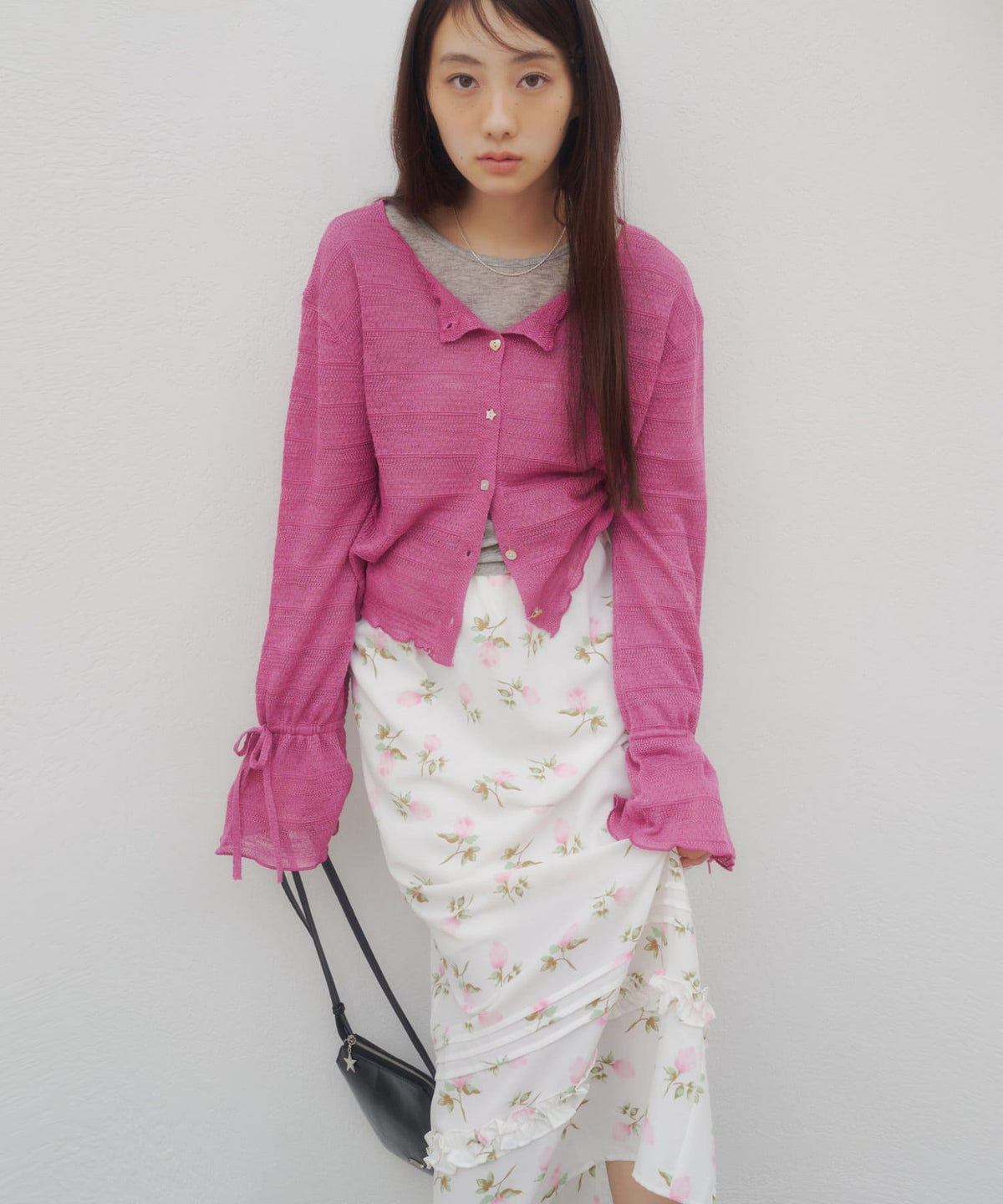 umm. By Discoat 各種紐扣 Sheer Cardigan - Image 24