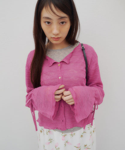 umm. By Discoat 各種紐扣 Sheer Cardigan - Image 25