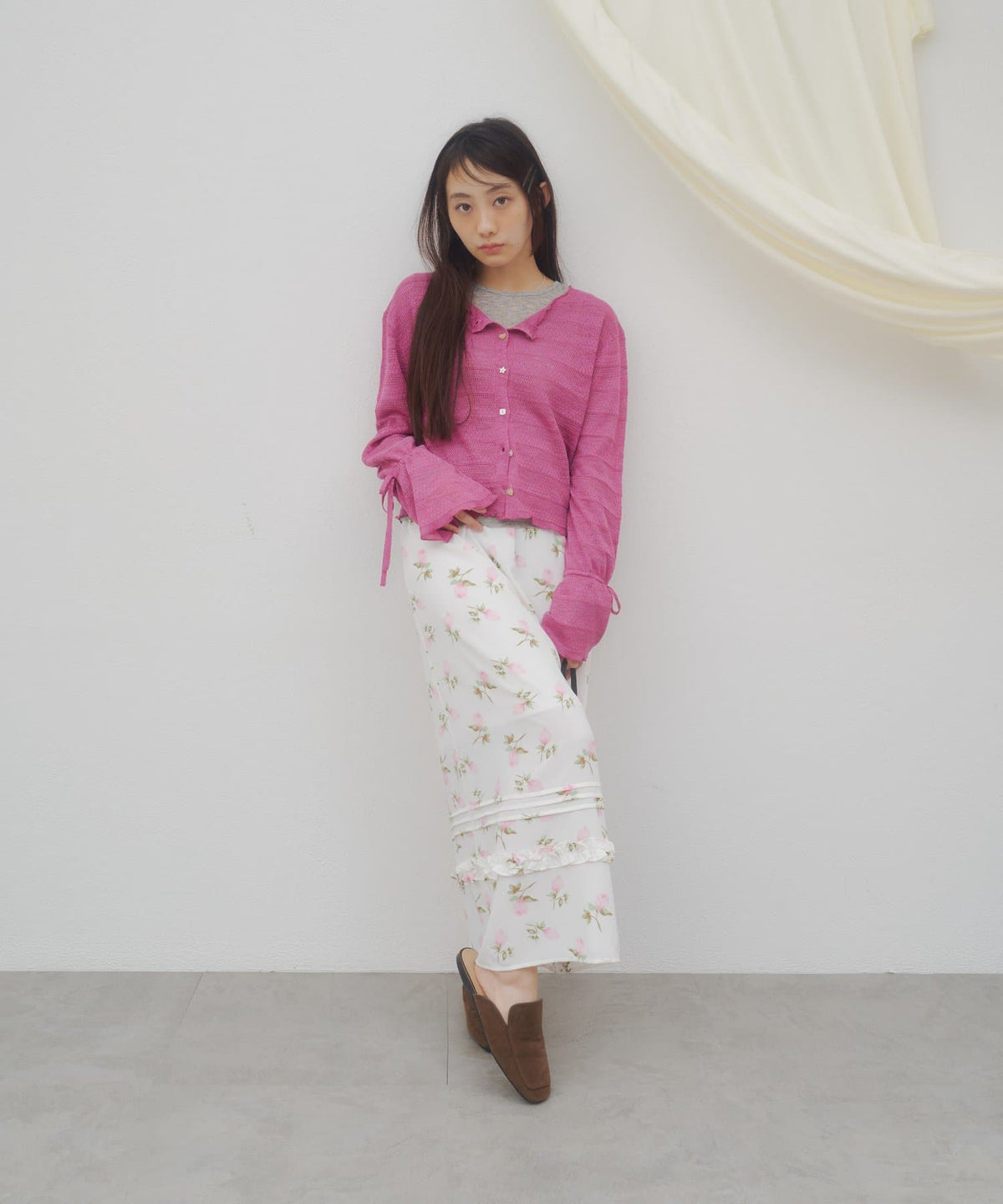umm. By Discoat 各種紐扣 Sheer Cardigan - Image 26