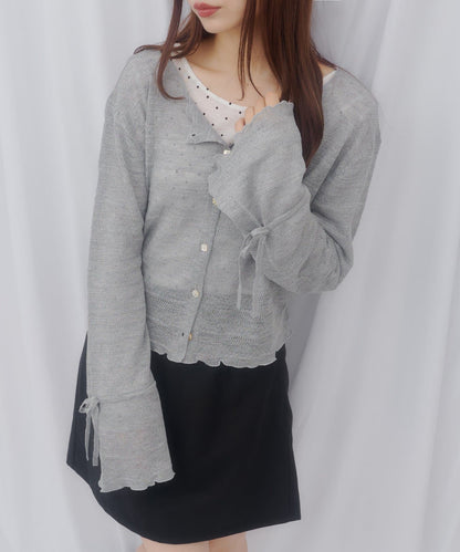 umm. By Discoat 各種紐扣 Sheer Cardigan - Image 31