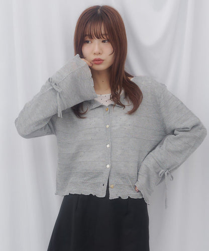 umm. By Discoat 各種紐扣 Sheer Cardigan - Image 34