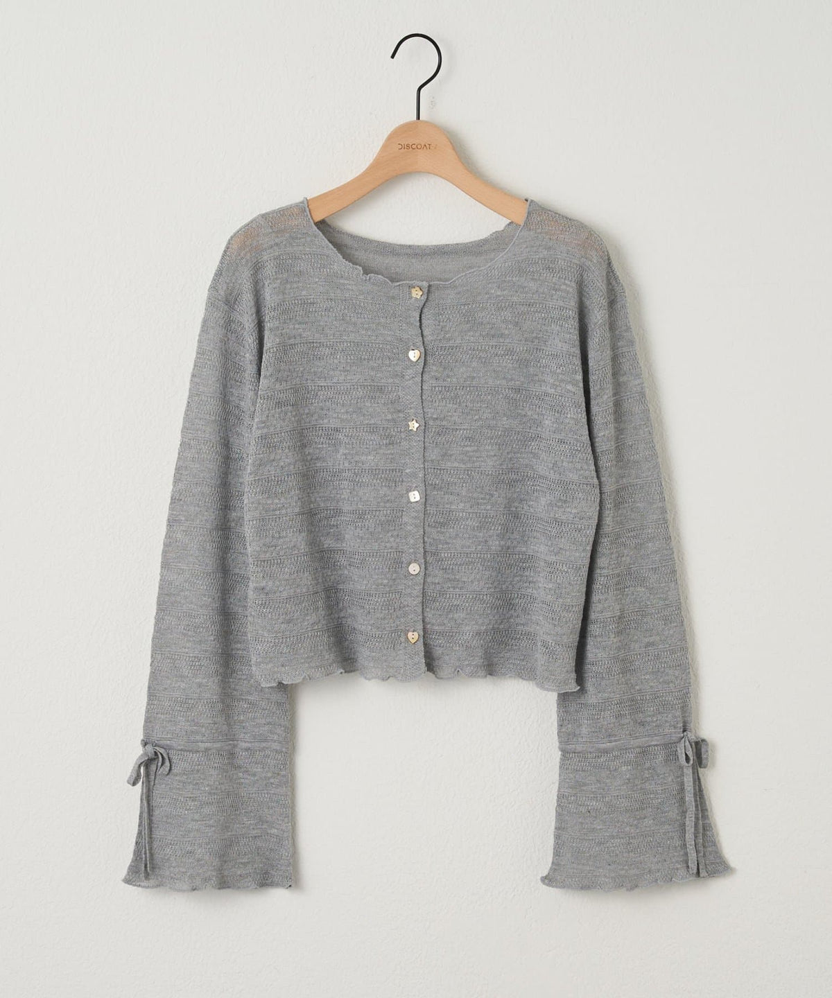 umm. By Discoat 各種紐扣 Sheer Cardigan - Image 35