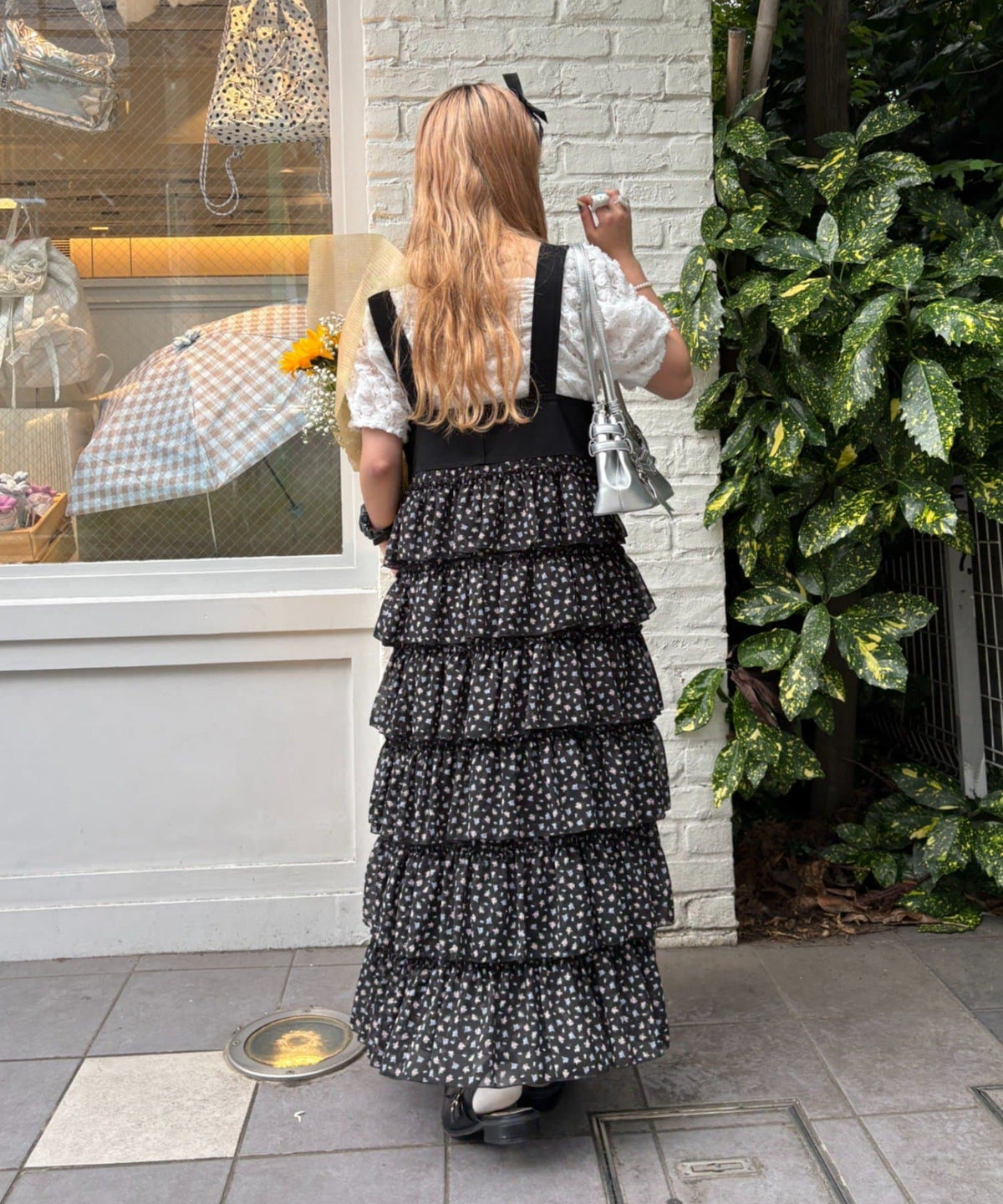 w closet 荷葉邊多層吊帶裙 - Image 21