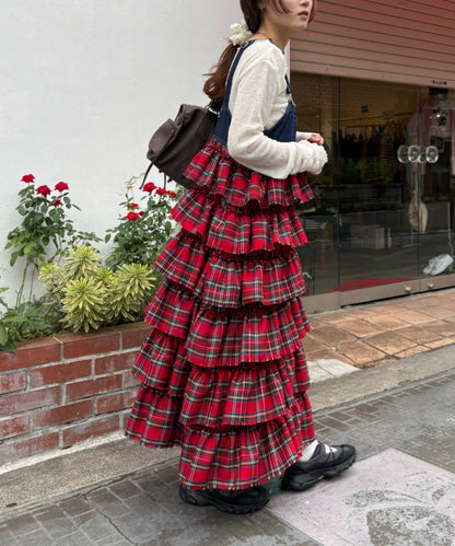 w closet 荷葉邊多層吊帶裙 - Image 23