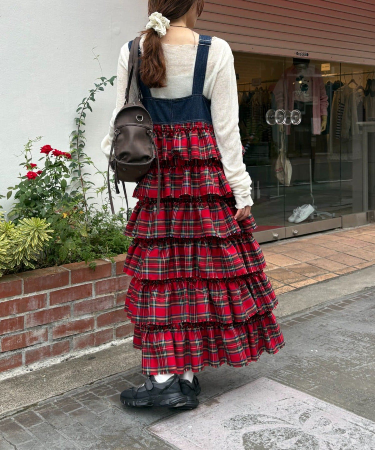 w closet 荷葉邊多層吊帶裙 - Image 24