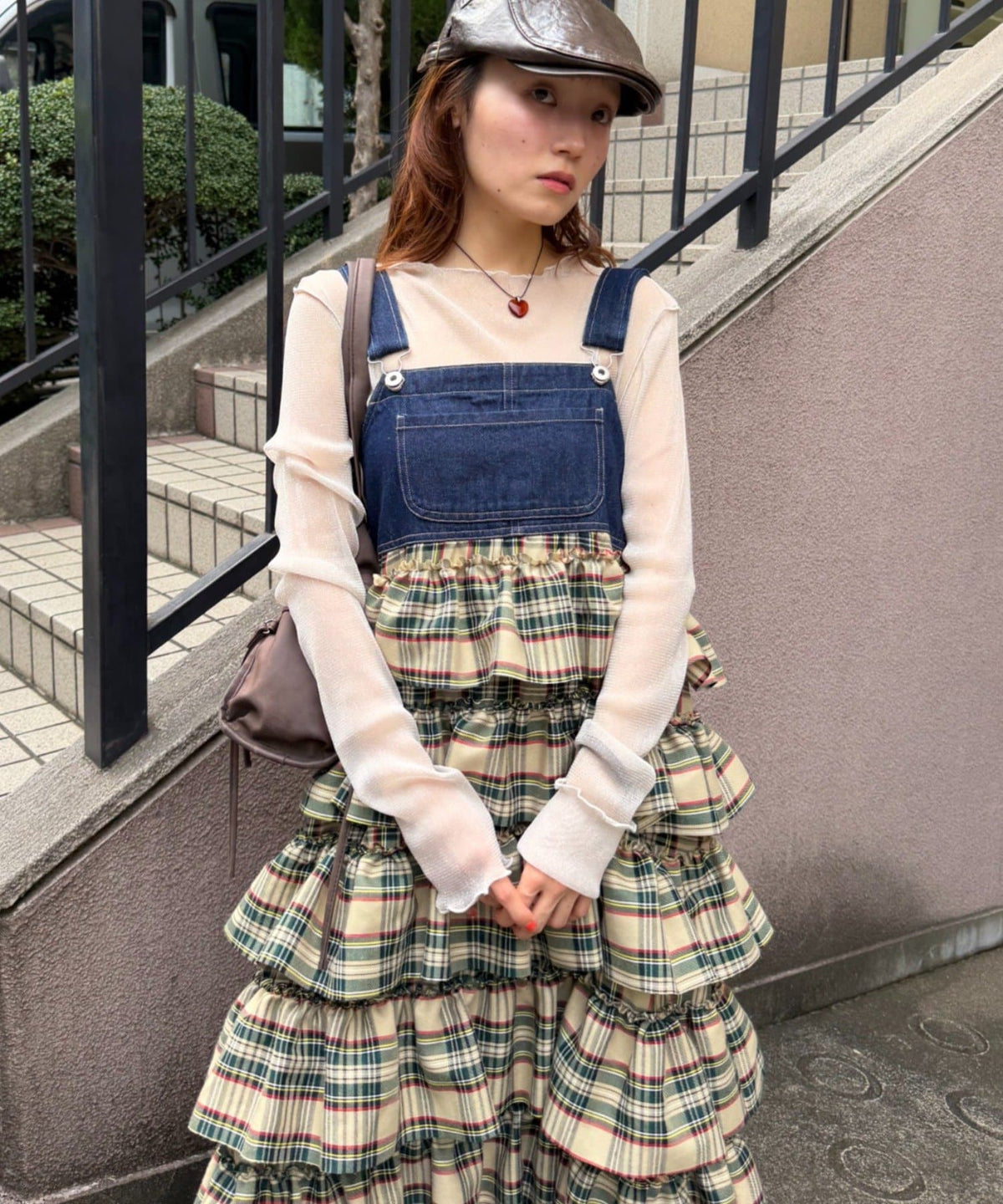 w closet 荷葉邊多層吊帶裙 - Image 31