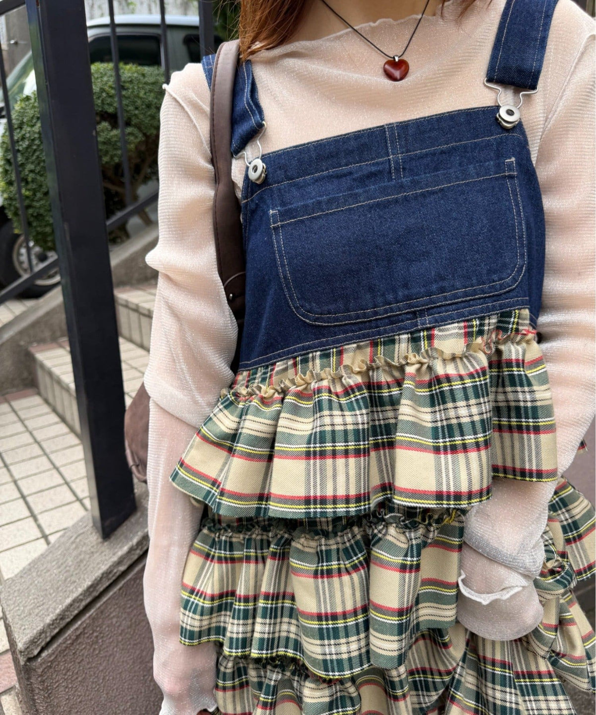 w closet 荷葉邊多層吊帶裙 - Image 34