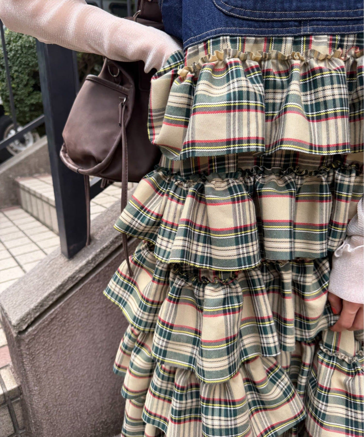 w closet 荷葉邊多層吊帶裙 - Image 35