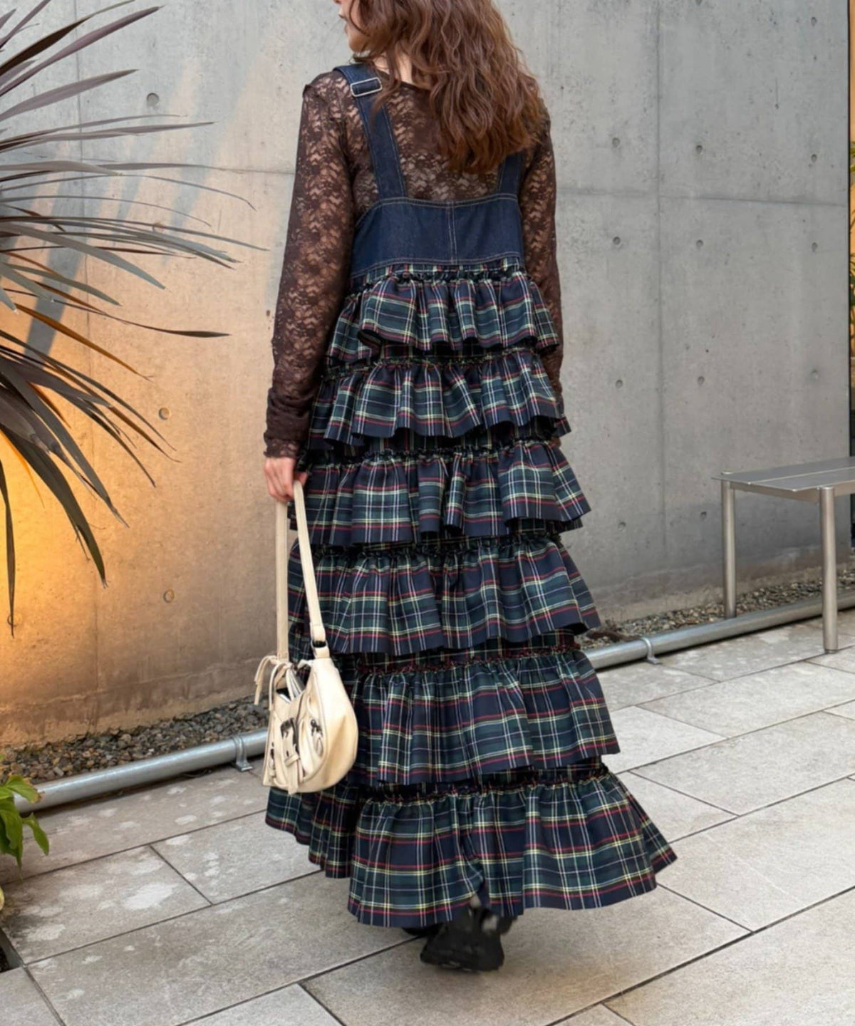 w closet 荷葉邊多層吊帶裙 - Image 38