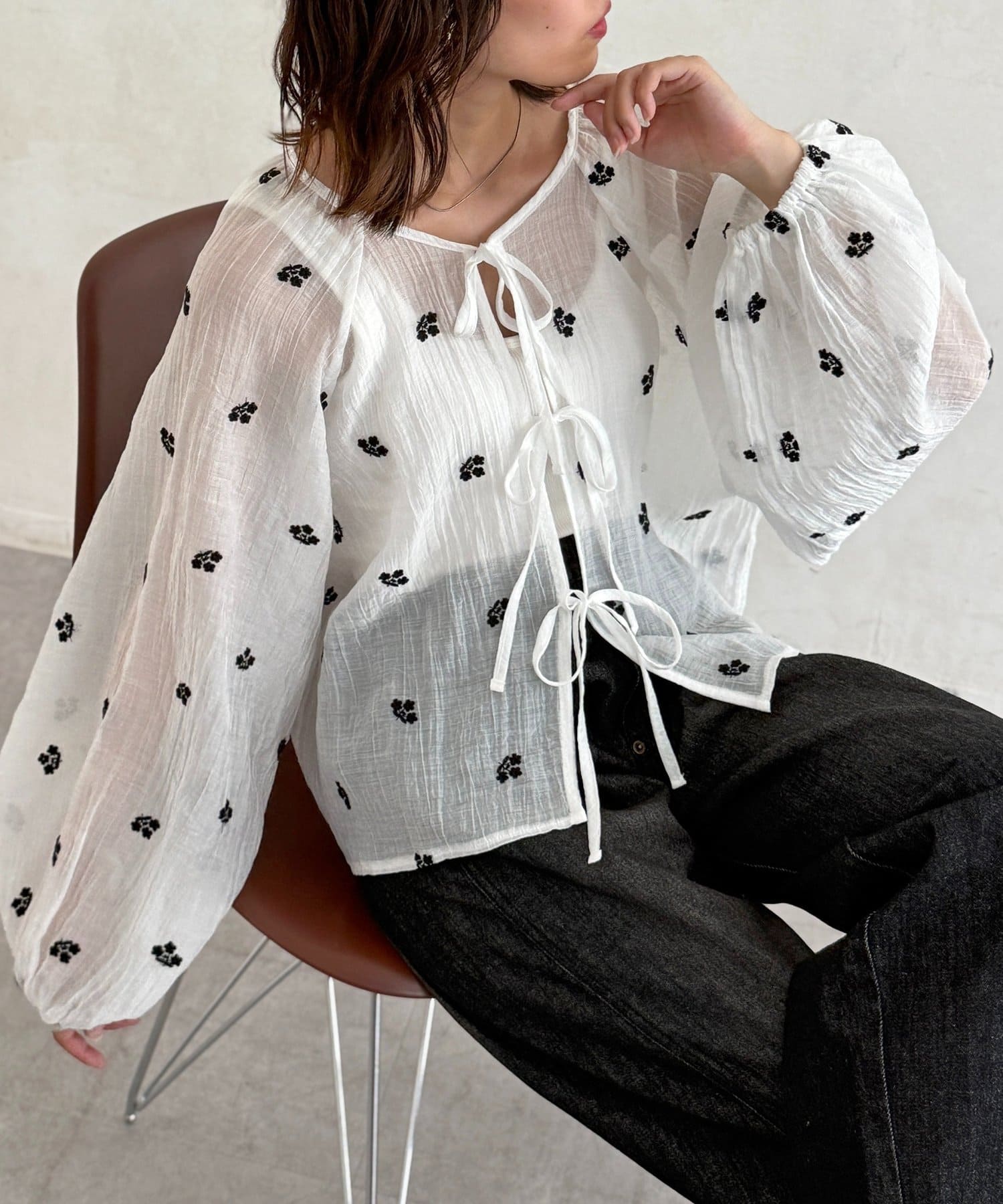 CPCM 2 way flower blouse - Image 2