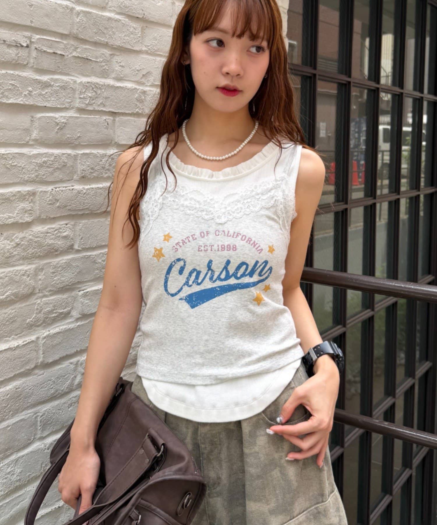 w closet Logo Lace吊帶背心 - Image 10