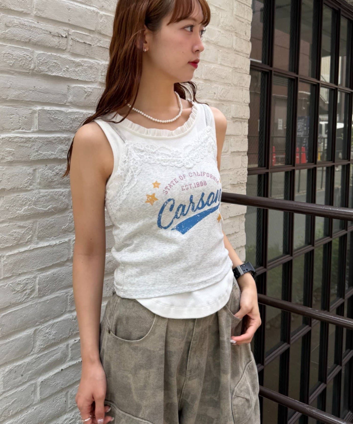 w closet Logo Lace吊帶背心 - Image 11