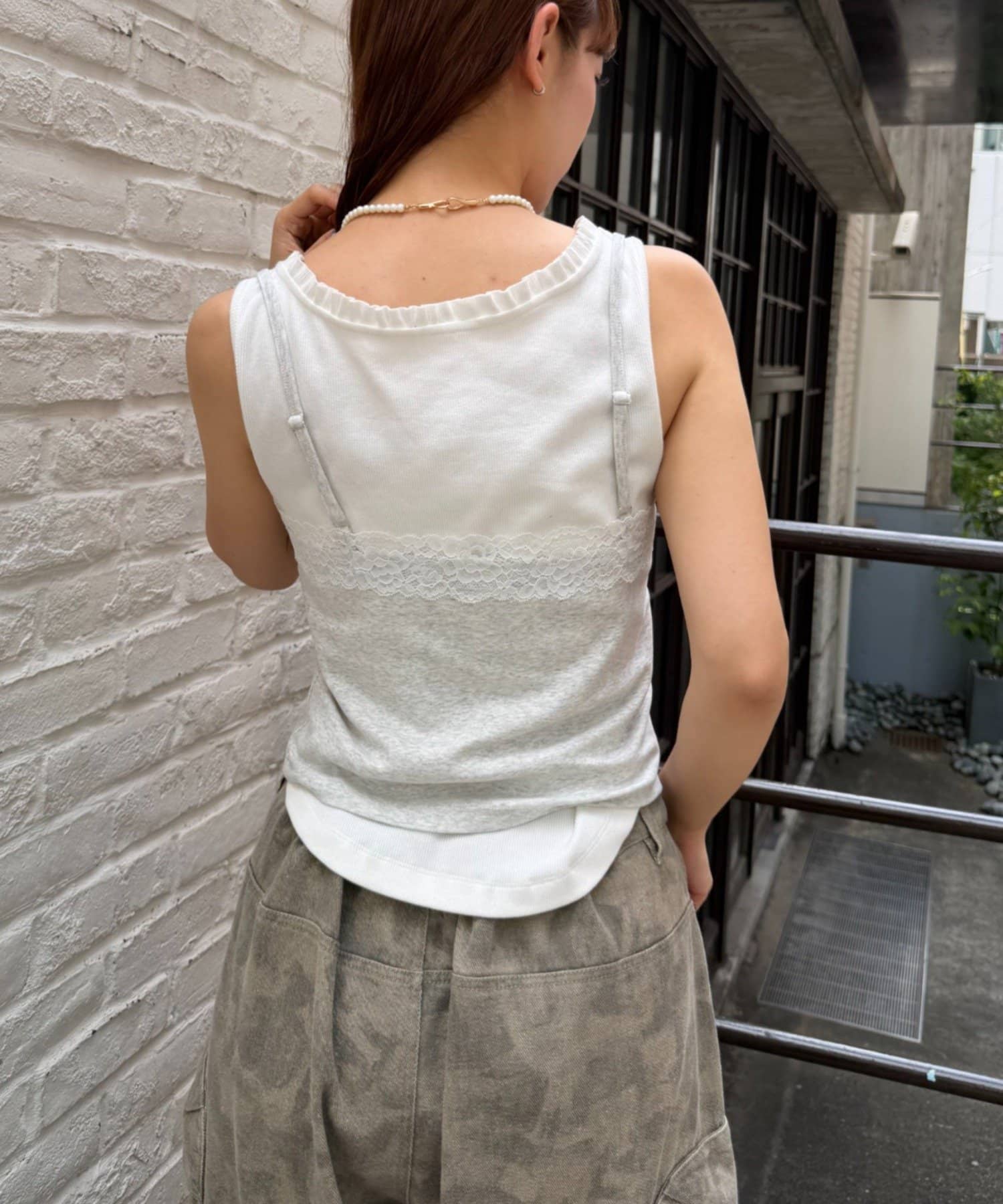 w closet Logo Lace吊帶背心 - Image 12
