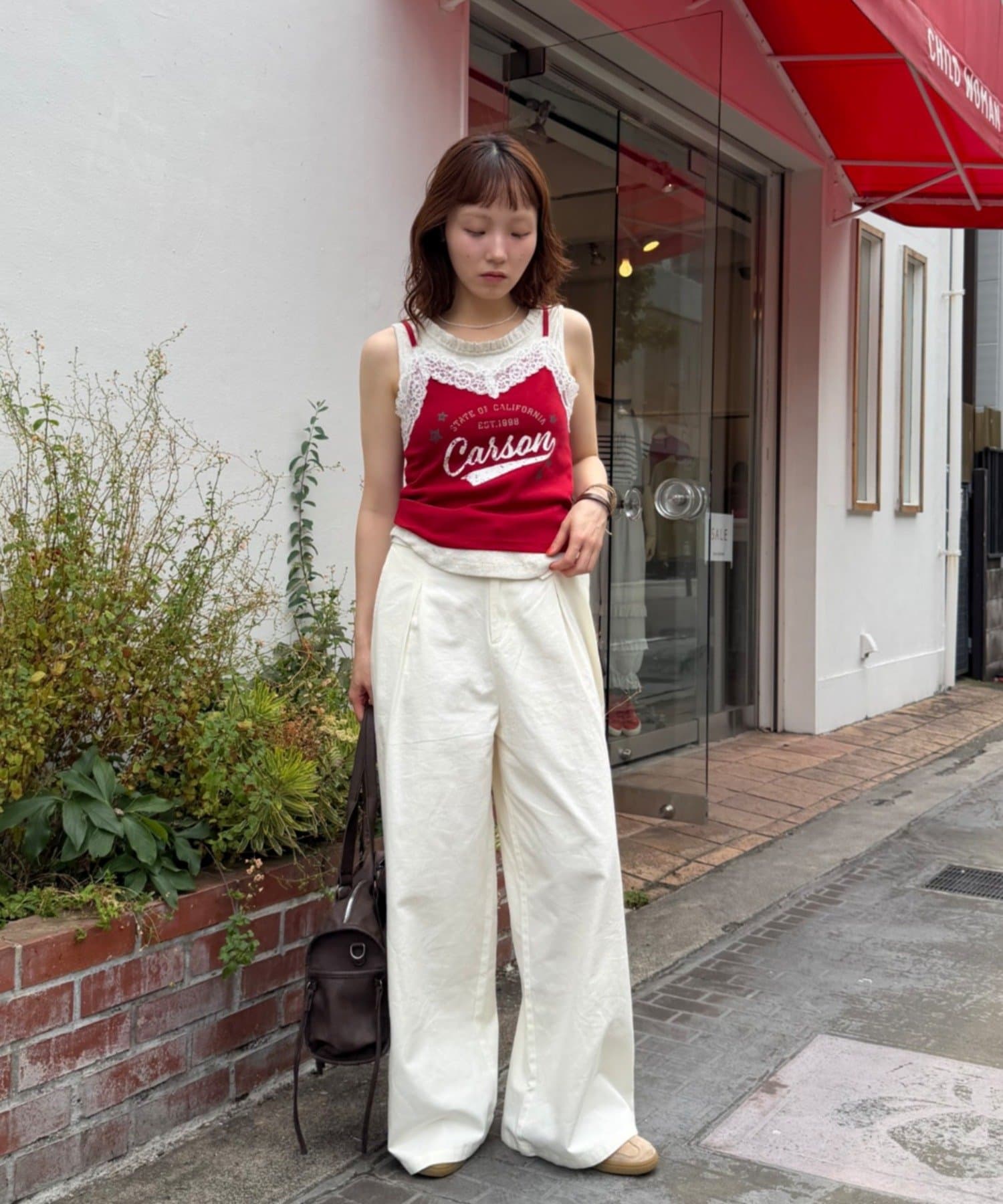 w closet Logo Lace吊帶背心 - Image 19