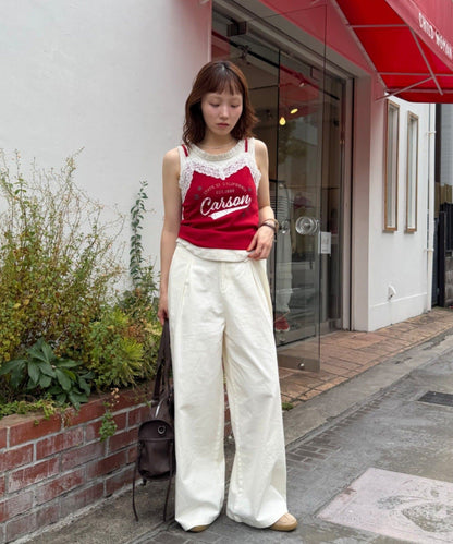 w closet Logo Lace吊帶背心 - Image 19