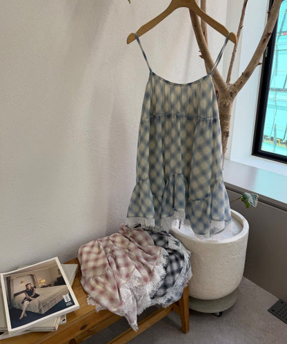 w closet sheer 格紋吊帶ops - Image 11
