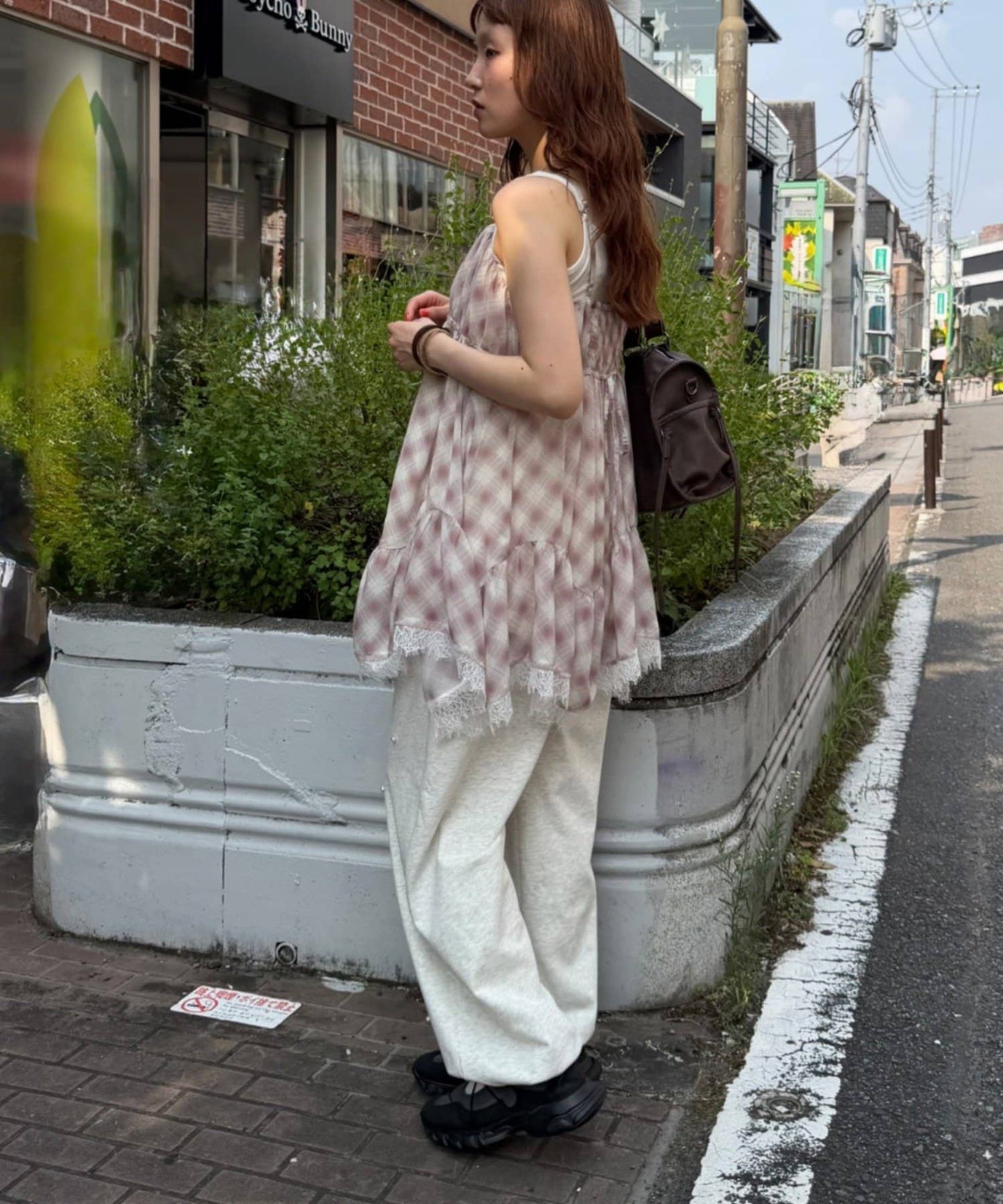 w closet sheer 格紋吊帶ops - Image 17