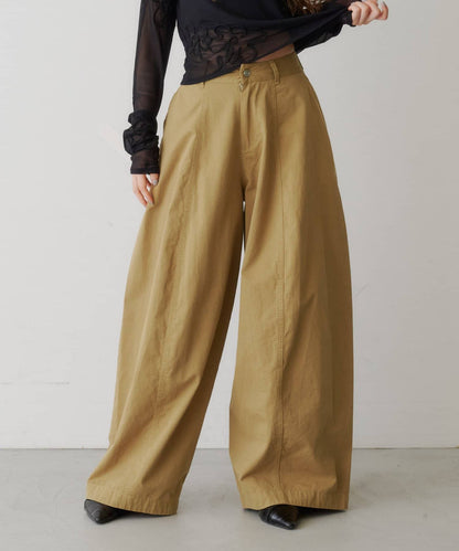 [3 Size Best !] Kastane Barrel Leg Twill Pants - Image 3