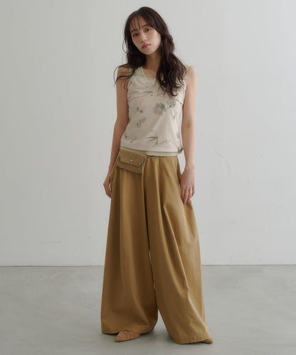 [3 Size Best !] Kastane Barrel Leg Twill Pants - Image 12