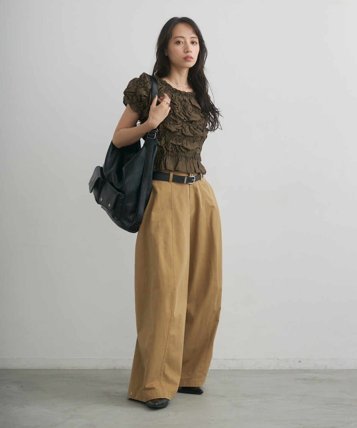 [3 Size Best !] Kastane Barrel Leg Twill Pants - Image 18