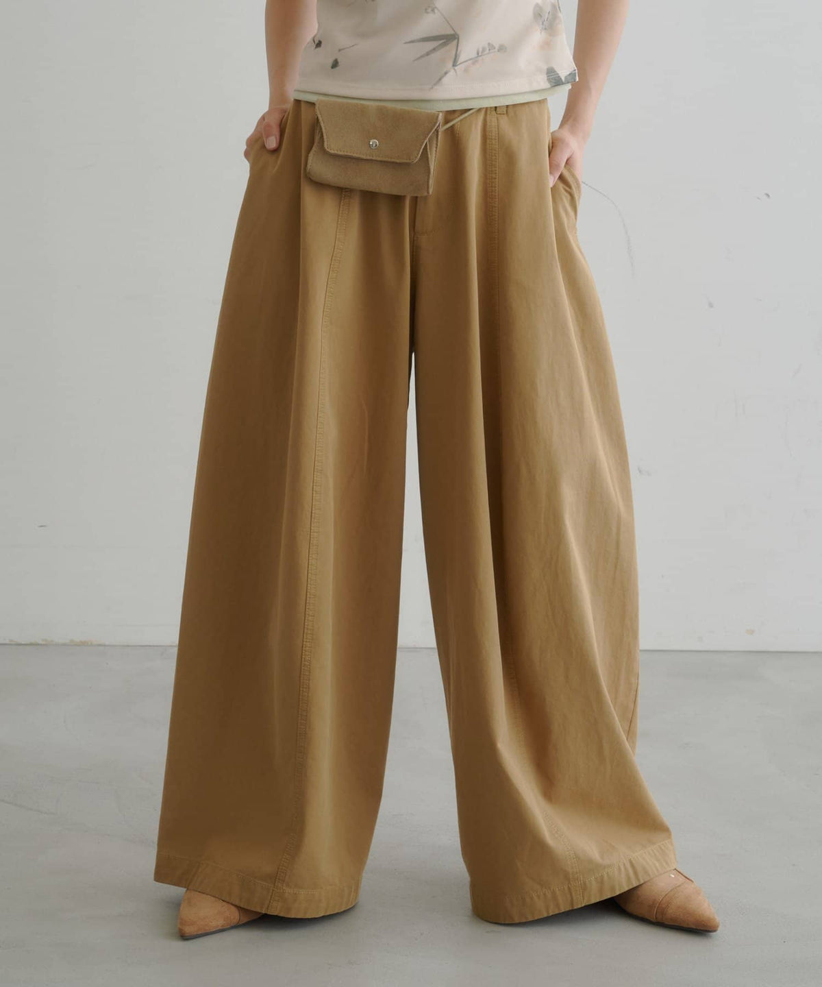 [3 Size Best !] Kastane Barrel Leg Twill Pants - Image 8