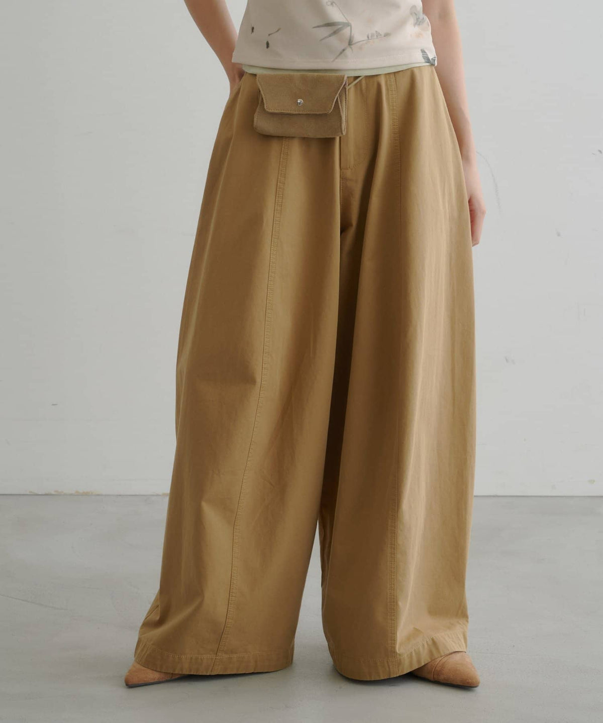 [3 Size Best !] Kastane Barrel Leg Twill Pants - Image 9