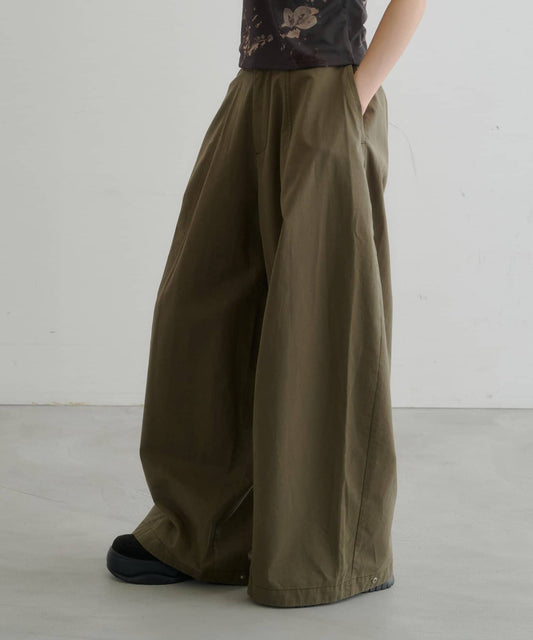 [3 Size Best !] Kastane Barrel Leg Twill Pants - Image 1