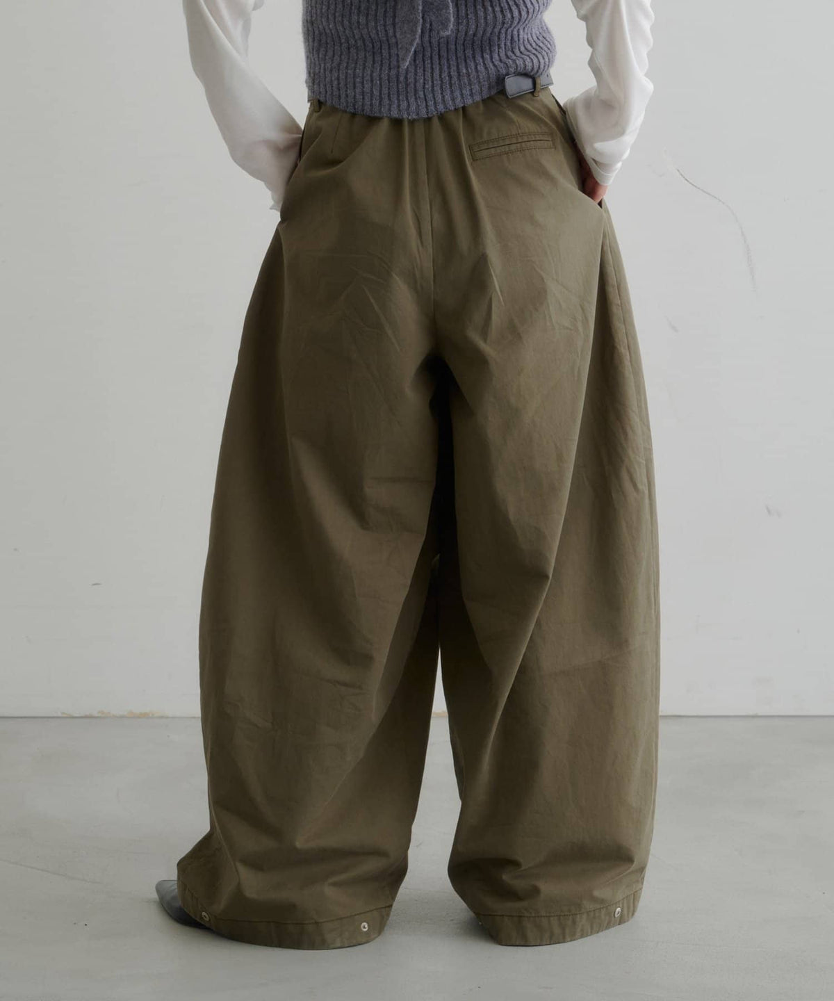 [3 Size Best !] Kastane Barrel Leg Twill Pants - Image 32