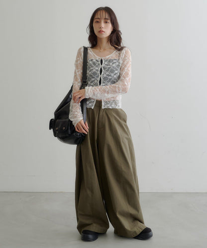 [3 Size Best !] Kastane Barrel Leg Twill Pants - Image 33