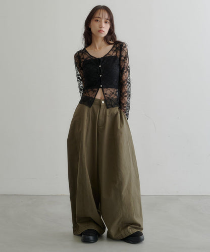 [3 Size Best !] Kastane Barrel Leg Twill Pants - Image 36