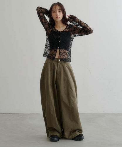 [3 Size Best !] Kastane Barrel Leg Twill Pants - Image 37