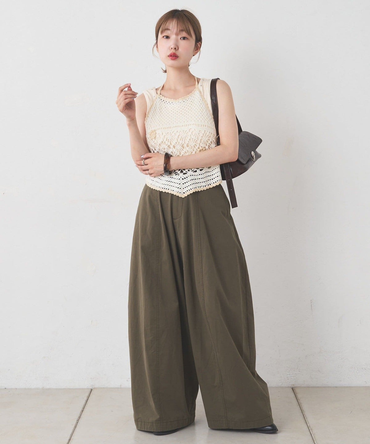 [3 Size Best !] Kastane Barrel Leg Twill Pants - Image 39