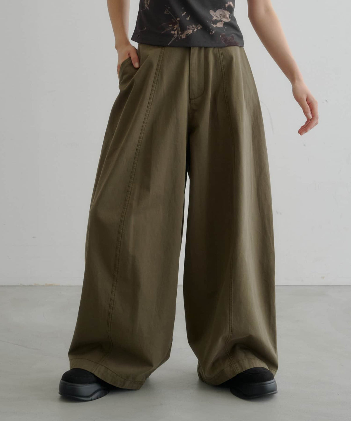 [3 Size Best !] Kastane Barrel Leg Twill Pants - Image 22