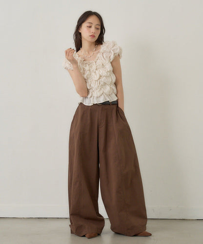 [3 Size Best !] Kastane Barrel Leg Twill Pants - Image 56
