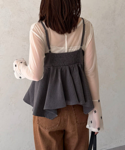 Thevon Lace-paneled frill bustier - Image 5