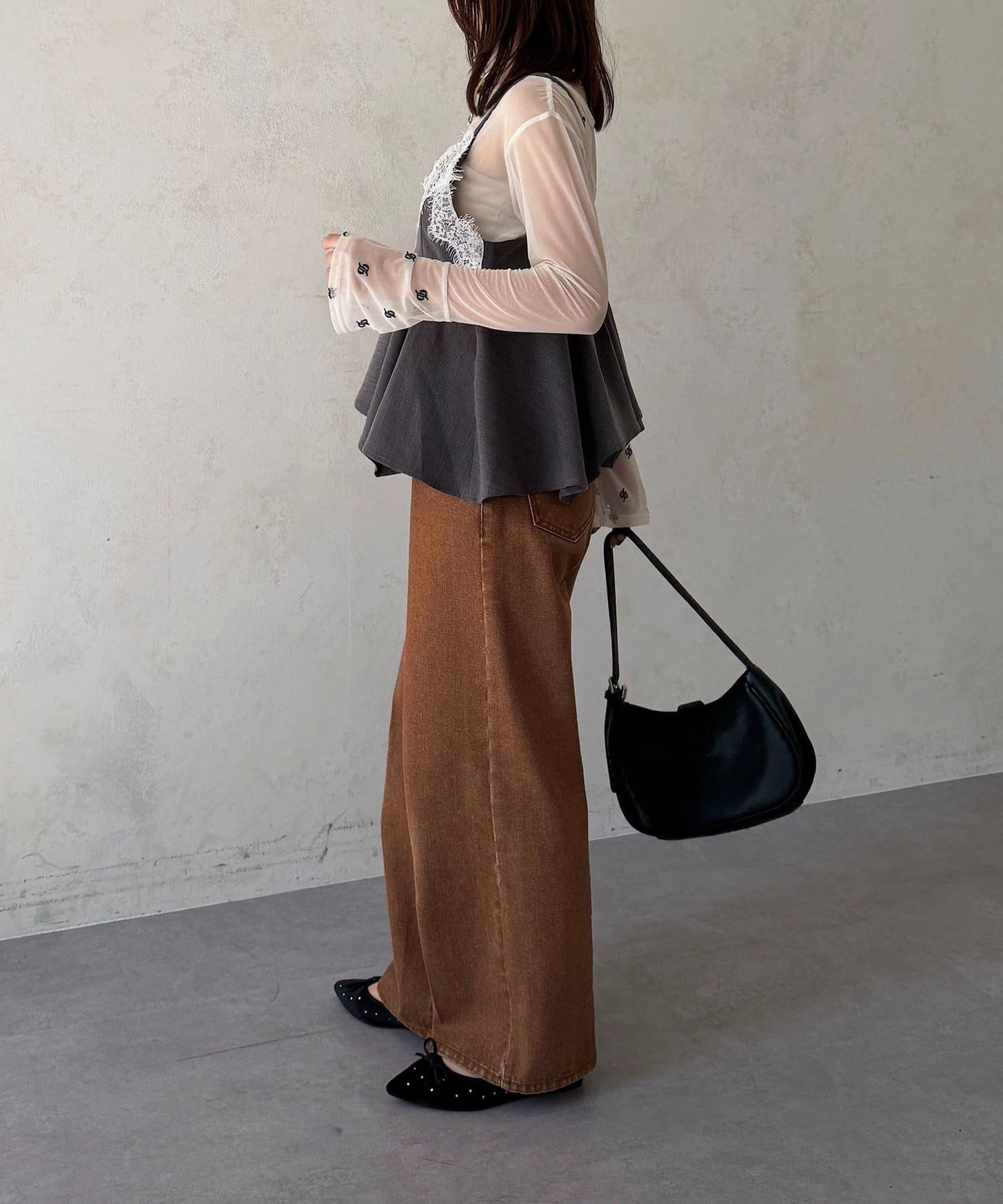 Thevon Lace-paneled frill bustier - Image 8