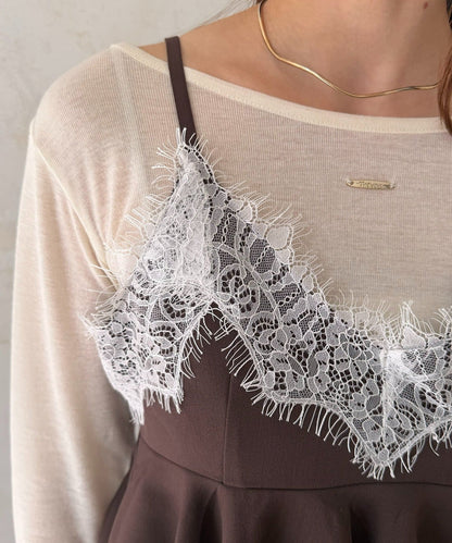Thevon Lace-paneled frill bustier - Image 21