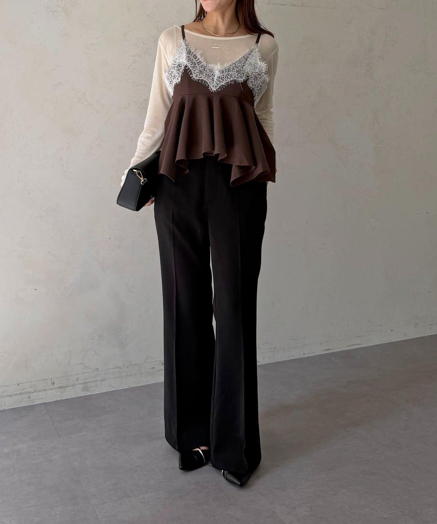 Thevon Lace-paneled frill bustier - Image 15