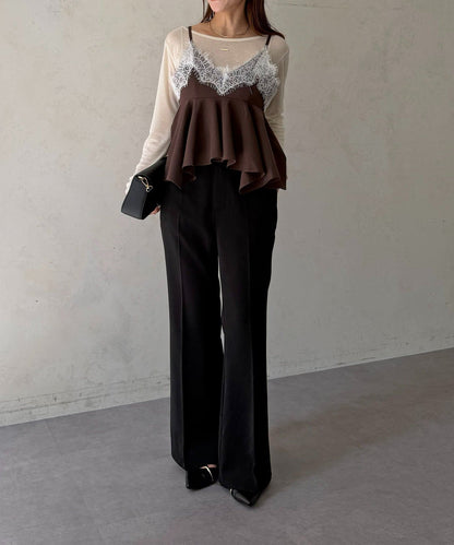 Thevon Lace-paneled frill bustier - Image 15