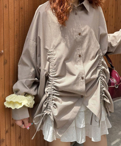 CIAOPANIC Shirred Big Shirt - Image 7