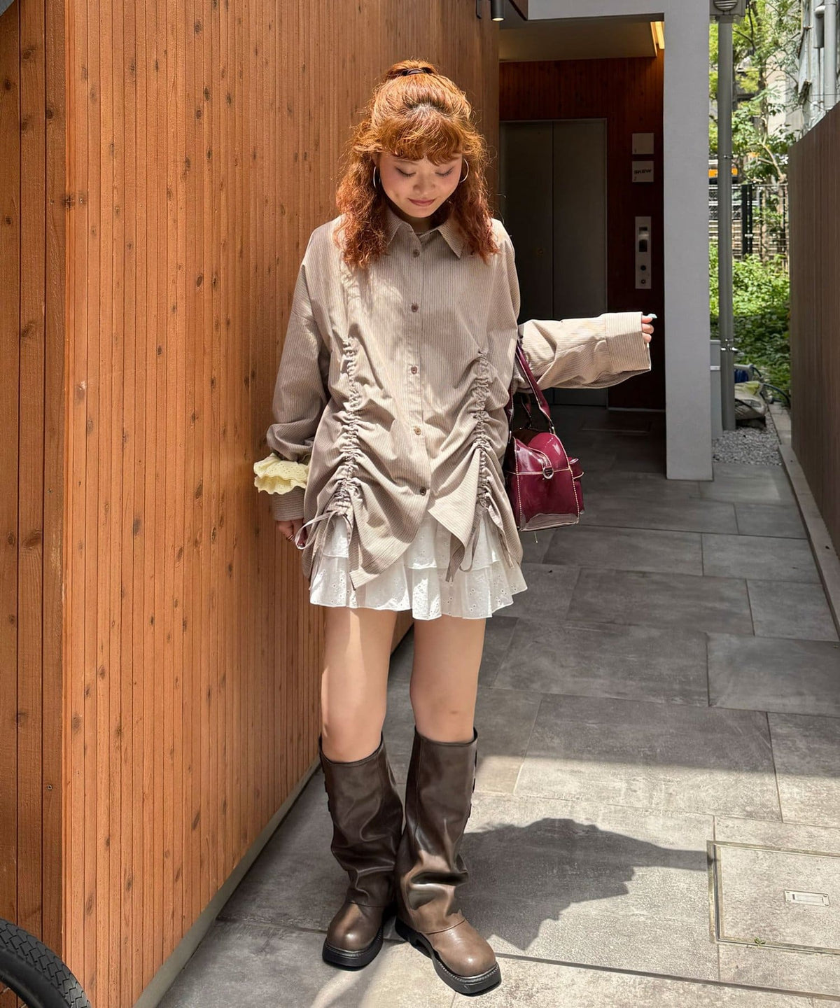 CIAOPANIC Shirred Big Shirt - Image 10