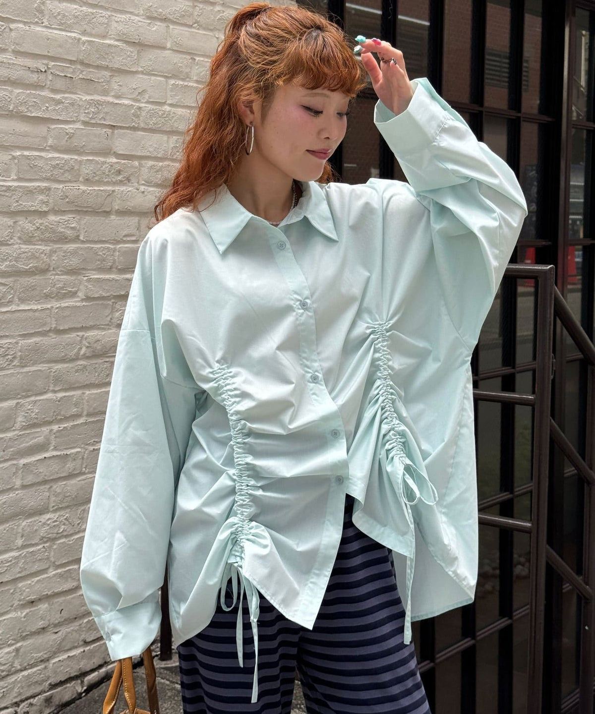 CIAOPANIC Shirred Big Shirt - Image 3